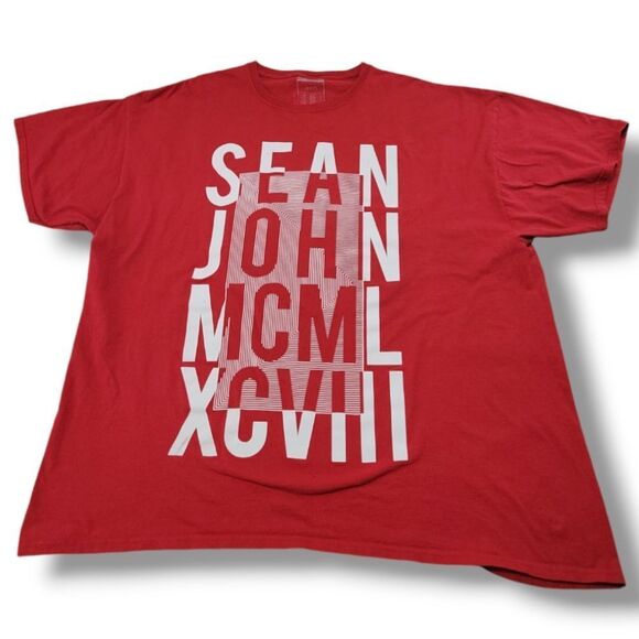 Sean John Shirt Size 3XB Big & Tall Sean John Graphic Print T-Shirt Graphic Tee - Picture 1 of 9